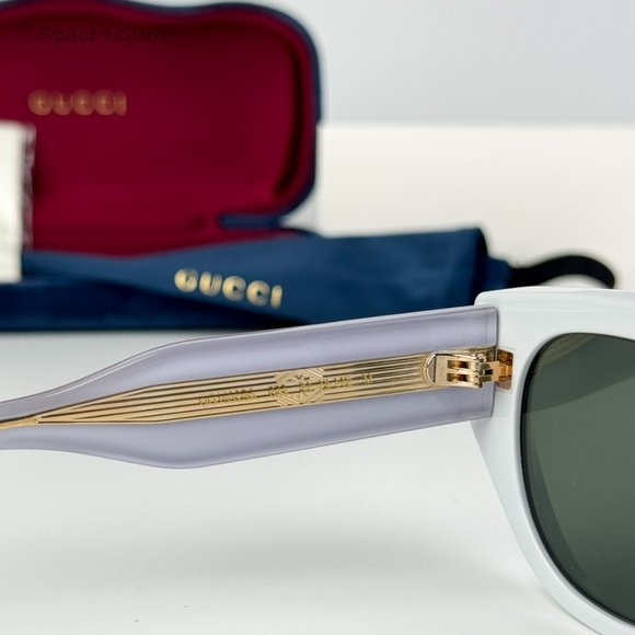 BRAND NEW Gucci GG1532SA 003 Grey Unisex Cat Eye Sunglasses GG 1532SA - Picture 7 of 9